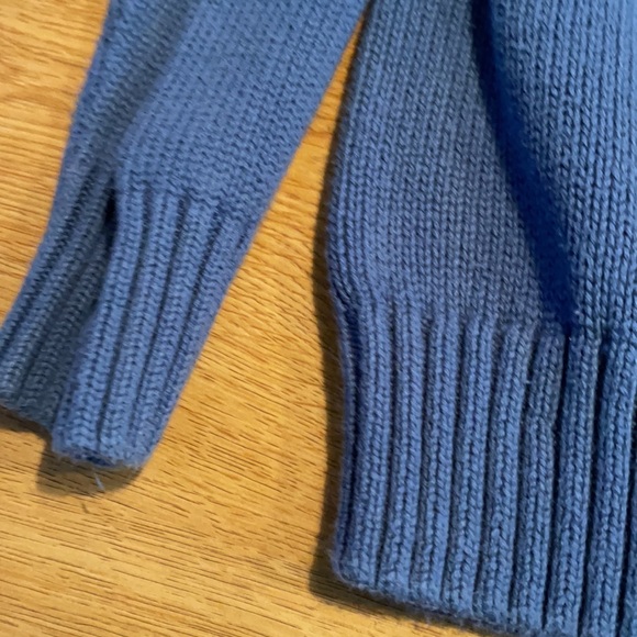 Dusty Blue Chaps Sweater - Picture 4 of 5